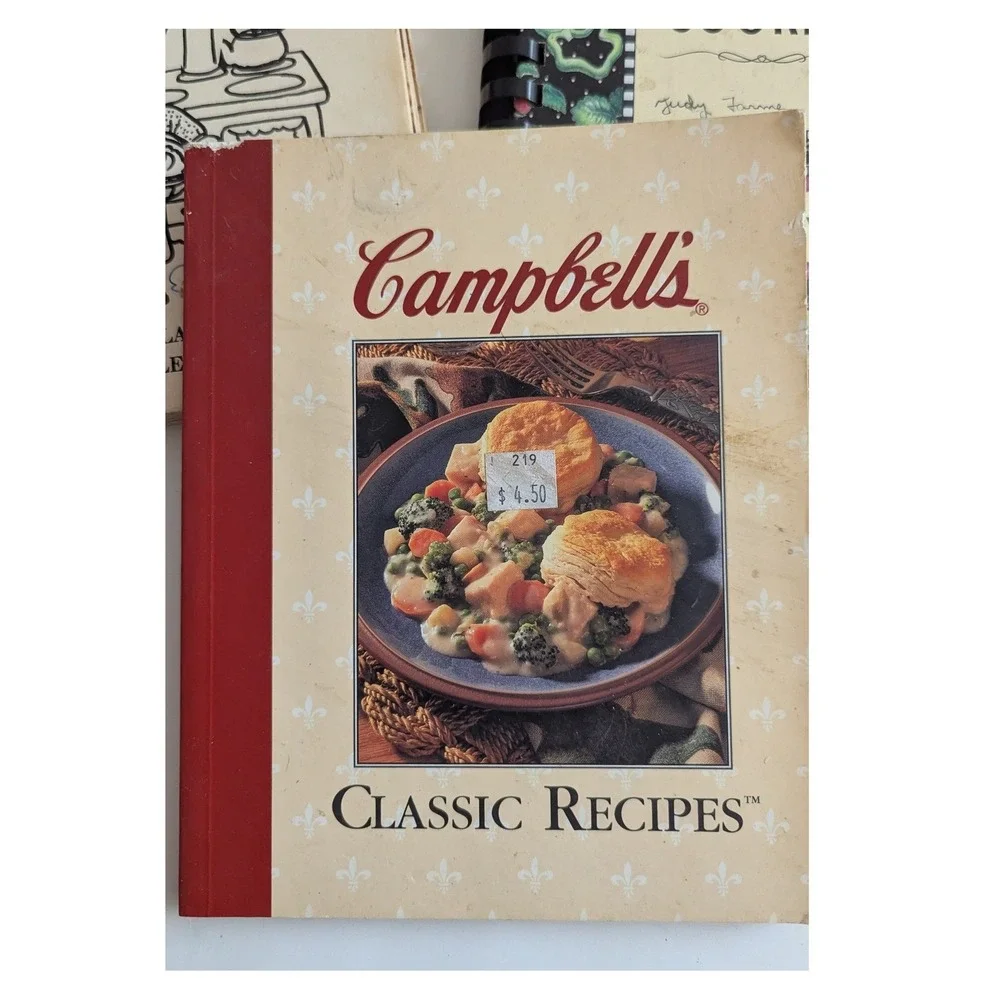 Vintage Cookbook Bundle Lot of 5 Campbell's Church Community Spiral Recipes 90s